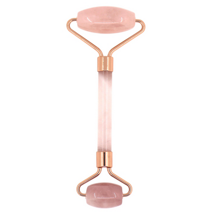 Rose Quartz Massage Roller - Ροζ Χαλαζίας κύλινδροι για μασάζ προσώπου. Διαστάσεις: 14 εκ.Βάρος: 70 γρ - mykarma.gr
