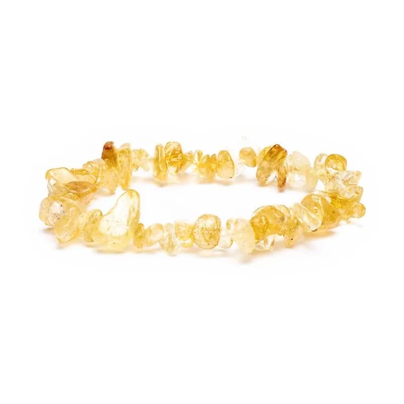 Βραχιόλι από Κιτρίνη (Citrine) - ελαστικό. Χάντρες ± 7 mm. - mykarma.gr