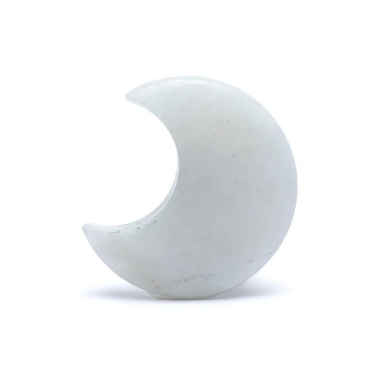 Σελήνη από Λευκή Φεγγαρόπετρα (Moonstone)   3.5 cm - mykarma.gr