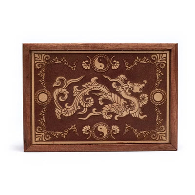 Κουτί Κοσμημάτων Dragon χαραγμένο 17,5 x13 x 6,5cm - mykarma.gr