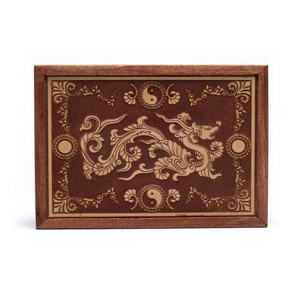 Κουτί Κοσμημάτων Dragon χαραγμένο 17,5 x13 x 6,5cm - mykarma.gr