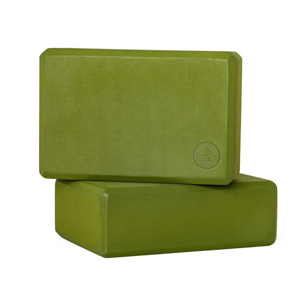 Bodhi Yoga Sets - Yoga Set Flow Olive Green/Sand - Στρώμα 183 x 60 cm 5 mm & 2 Block 22,8 x 15  x 7,6 cm & Ιμάντας 2,5 m x 3,8 cm - mykarma.gr