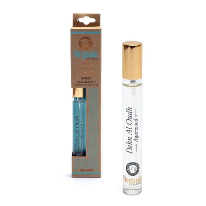 Φυσικά Αρώματα Organic Goodness σε Spray Dehn Al Oudh Agarwood - Οικολογικό Φυσικό Άρωμα σε Σπρέι από Ξύλο Αγάρ  12 ml | Αιθέριο Έλαιο - mykarma.gr