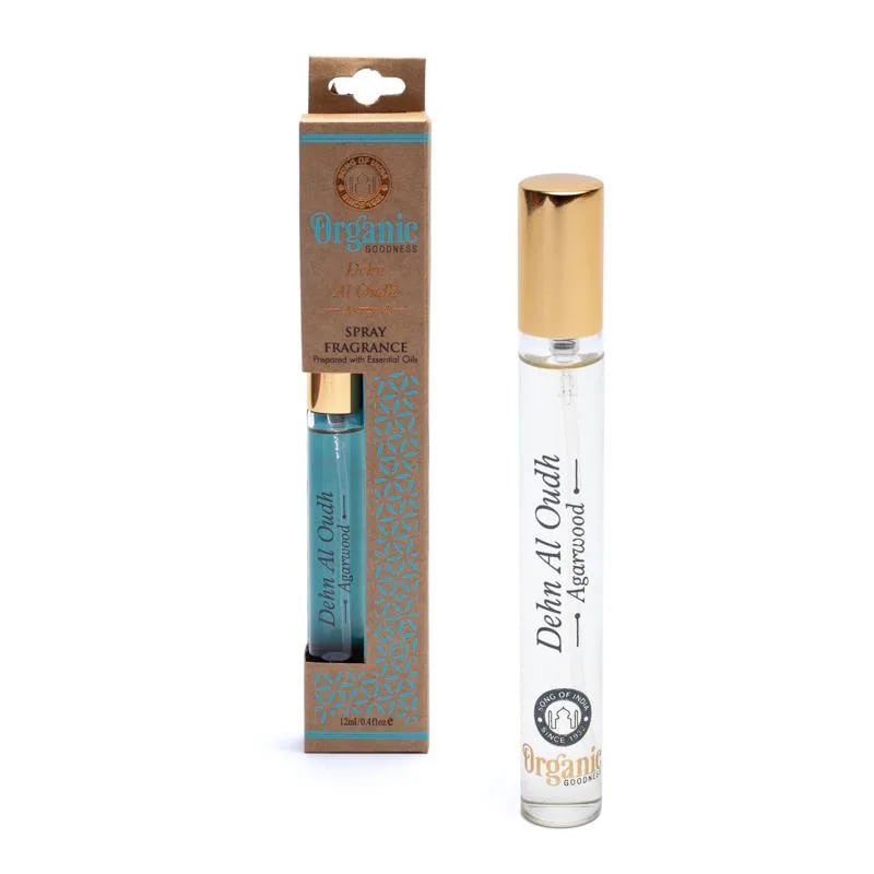 Φυσικά Αρώματα Organic Goodness σε Spray Dehn Al Oudh Agarwood - Οικολογικό Φυσικό Άρωμα σε Σπρέι από Ξύλο Αγάρ  12 ml | Αιθέριο Έλαιο - mykarma.gr