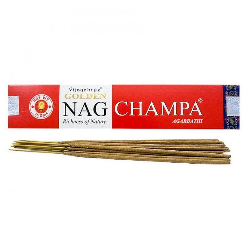 Αρωματικά Στικ Golden Nag Champa- Στικ της  Ευτυχίας. Βάρος: 15 g - mykarma.gr