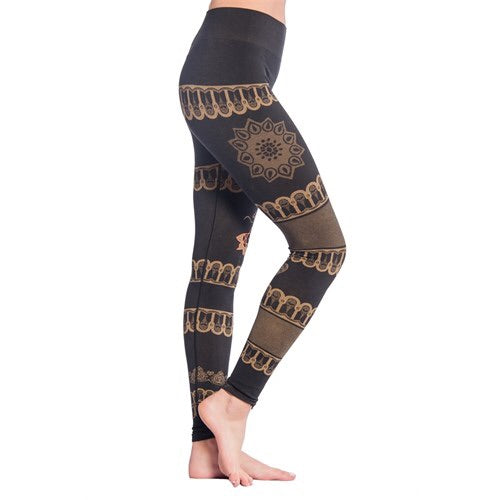 Γιόγκα Κολάν Yoga Pants-Bhakti μαύρο απο Οργανικό Βαμβάκι   S-M   M-L - mykarma.gr