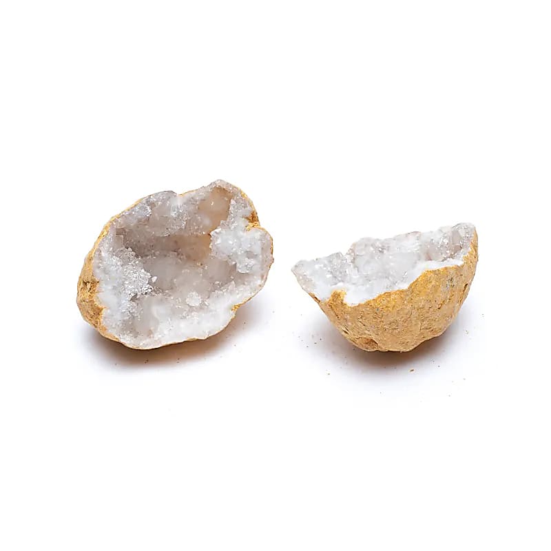 Φυσικό ορυκτό πέτρωμα - Ορυκτό Quartz Geode-Λευκός Χαλαζίας του Χιονιού.Μέγεθος έως 5 cm.Βάρος έως  50 gr - mykarma.gr