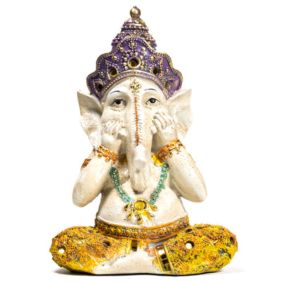 Αγαλμα Ganesh Speak no Evil (Μιλά Ειρηνικά)-Θεός της Τύχης .Διαστάσεις: 15 x 11,5 x 21,5 cm Βάρος: 650 g - mykarma.gr