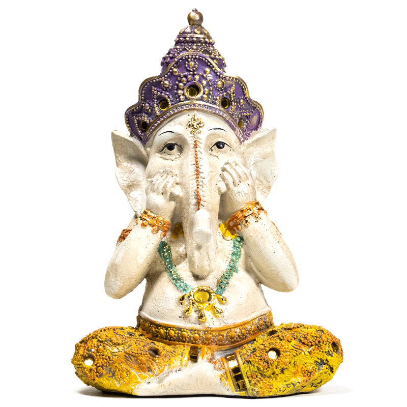Αγαλμα Ganesh Speak no Evil (Μιλά Ειρηνικά)-Θεός της Τύχης .Διαστάσεις: 15 x 11,5 x 21,5 cm Βάρος: 650 g - mykarma.gr