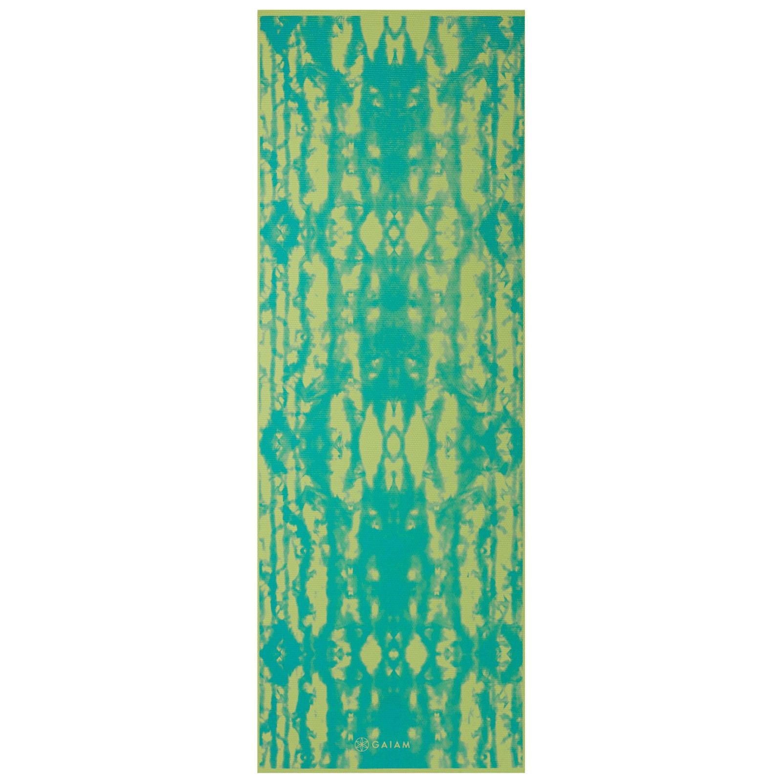 Gaiam  Reversible Στρωμα Yoga Turquoise Lotus - 2 Διαφορέτικα σχέδια στο ίδιο στρώμα(2 όψεις) Διαστάσεις: Μήκος: 173 εκ Πλάτος: 61 εκ Πάχος: 6 mm - mykarma.gr