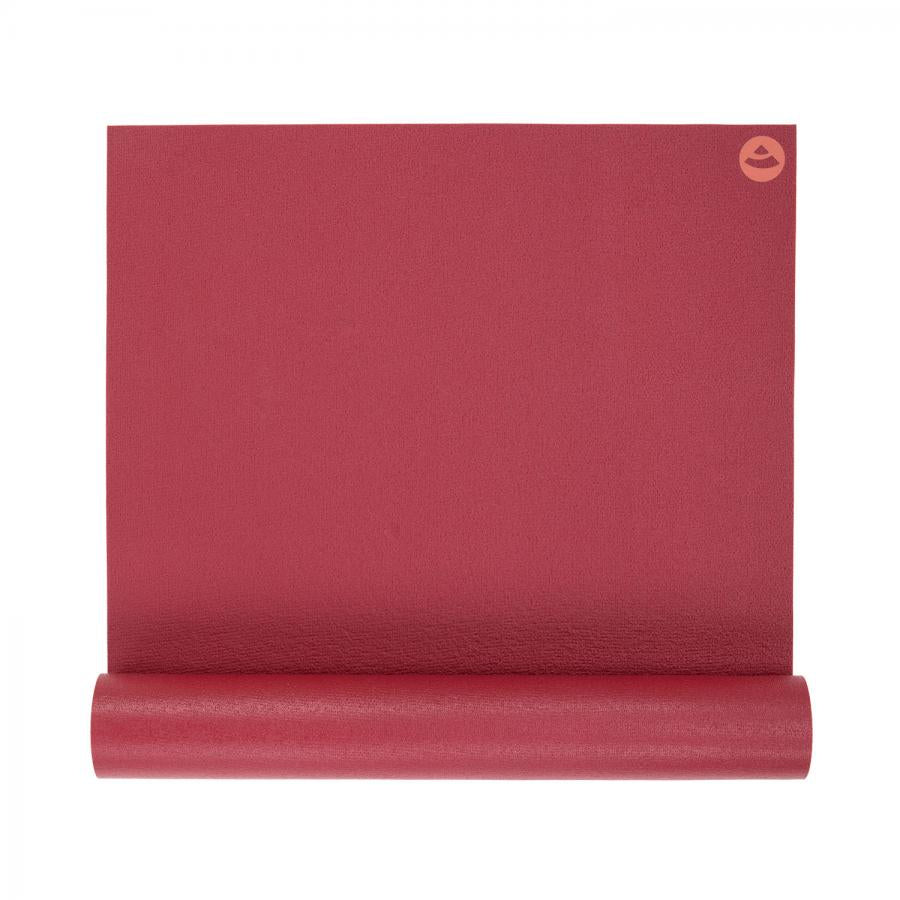 Bodhi στρώμα γιόγκα Premium Rishikesh PVC με δύο ελαστικούς ιμάντες- burgundy  183 x 60 cm, 4.5 mm - mykarma.gr