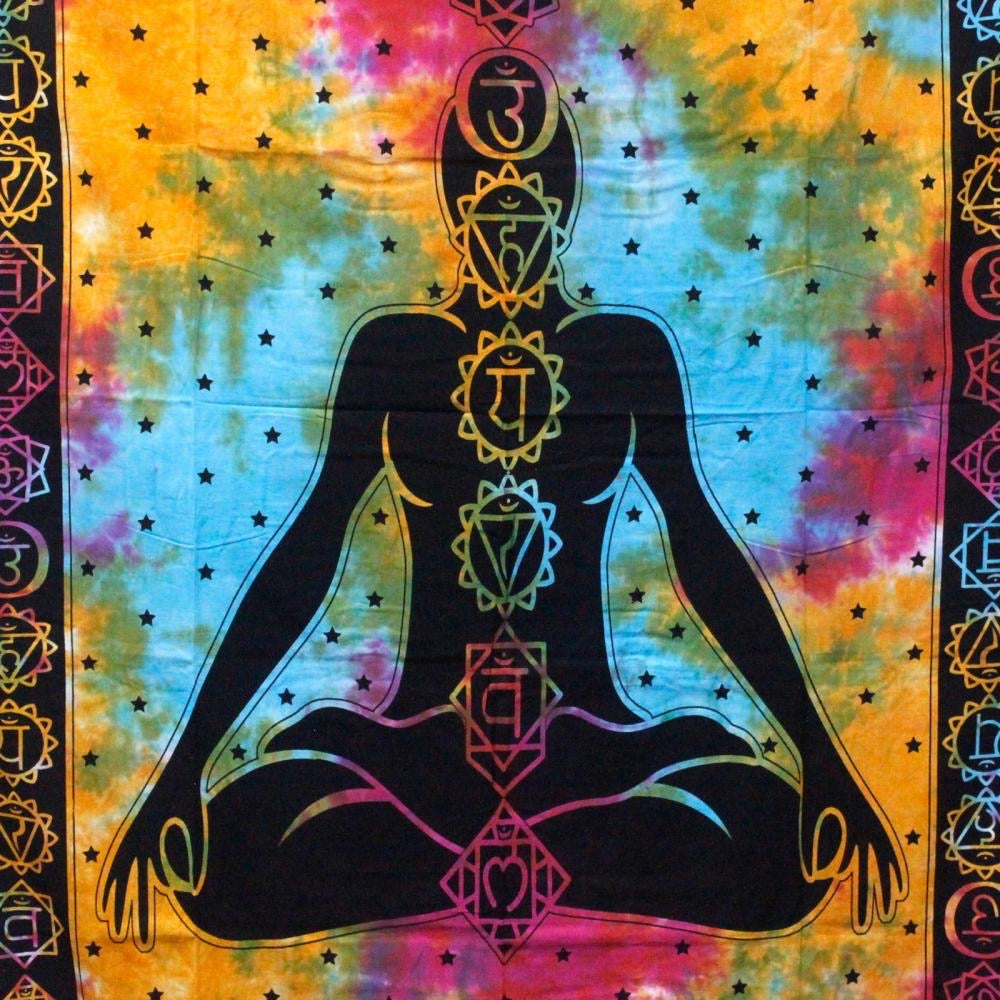Κρεμαστά τοίχου-Κουβέρτα - Chakra Buddha .Υλικο:βαμβάκι.Διαστάσεις: 200 × 130 cm - mykarma.gr