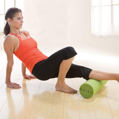 Gaiam Block - Restore Muscle Therapy Foam Roller Green - κύλινδρος αφρού για Pilates & μυϊκη θεραπεία  45 x 15cm - mykarma.gr