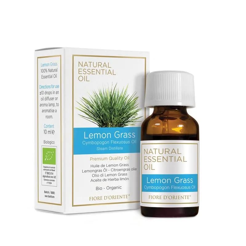 Βιολογικό Αιθέριο Έλαιο Λεμονόχωρτο  (Lemon Grass) Organic Essential Oil  10ml - mykarma.gr