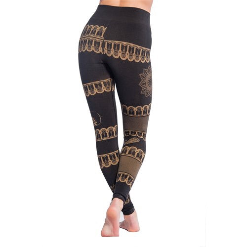 Γιόγκα Κολάν Yoga Pants-Bhakti μαύρο απο Οργανικό Βαμβάκι   S-M   M-L - mykarma.gr