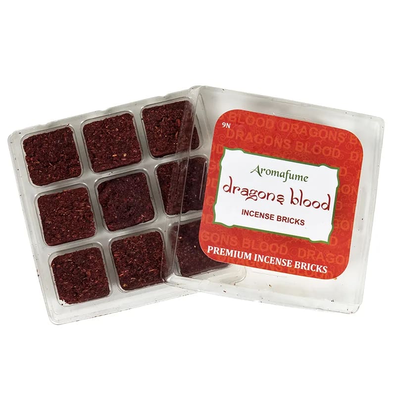 Αρωματικό Κάρβουνο - Incense Bricks Dragons Blood για καυστήρα Aromafume - 9 Θυμιάματα/Τούβλα.Βάρος: 40 g - mykarma.gr