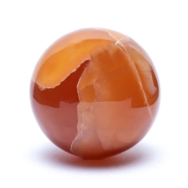 Σφαίρα Χρυσός η Μελί Ασβεστίτης (Honey Calcite) +Σταντ ΔΩΡΟ.Διαστάσεις 6 εκ - mykarma.gr