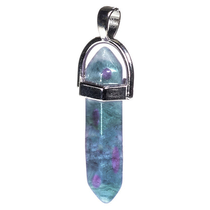 Κρεμαστό Μενταγιόν- Φθορίτης - Fluorite. Διαστάσεις: 4 εκ. - mykarma.gr