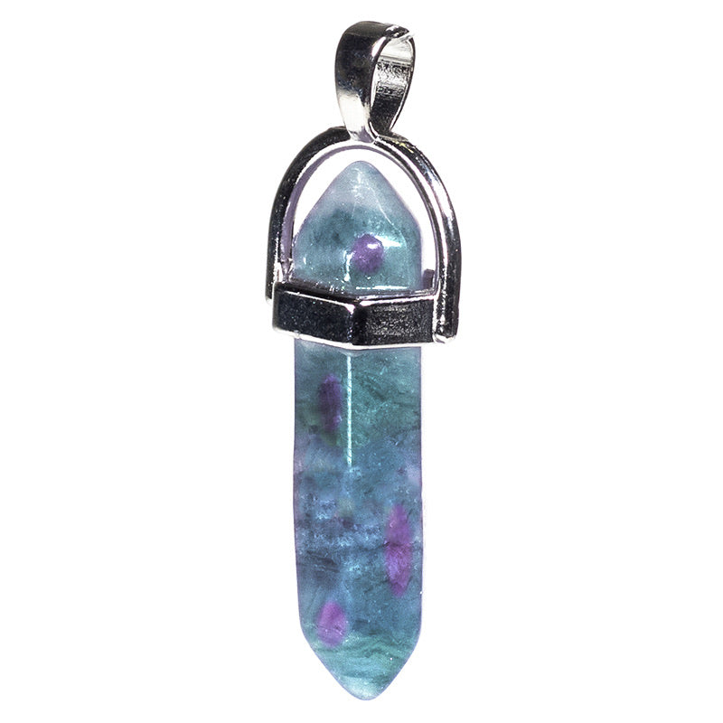 Κρεμαστό Μενταγιόν- Φθορίτης - Fluorite. Διαστάσεις: 4 εκ. - mykarma.gr