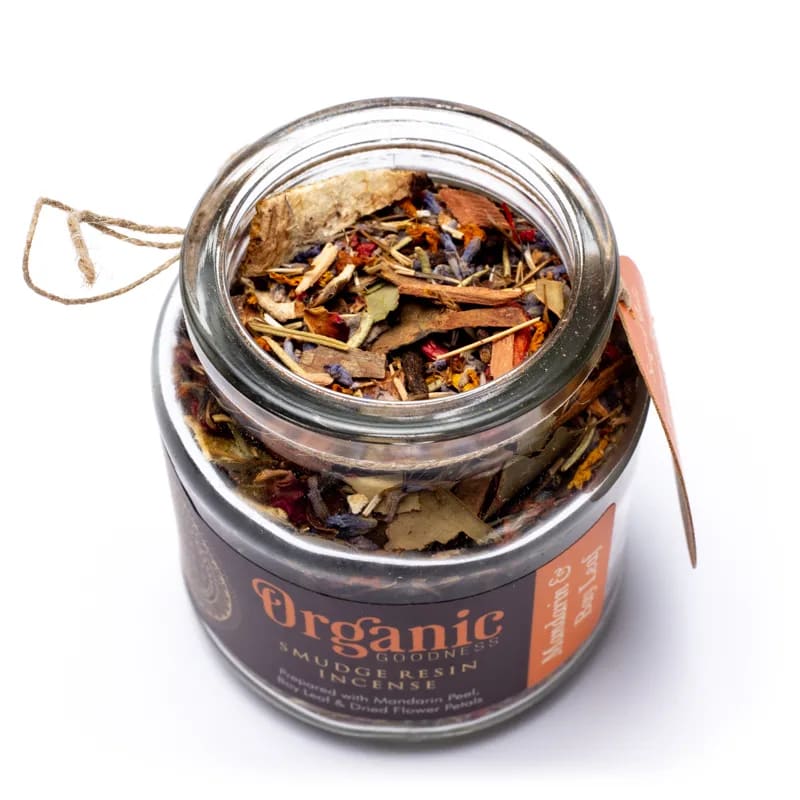 Αρωματικό φυσικό φυτικό θυμίαμα Mandarin & Bay Leaf. Βάρος: 40 g - mykarma.gr