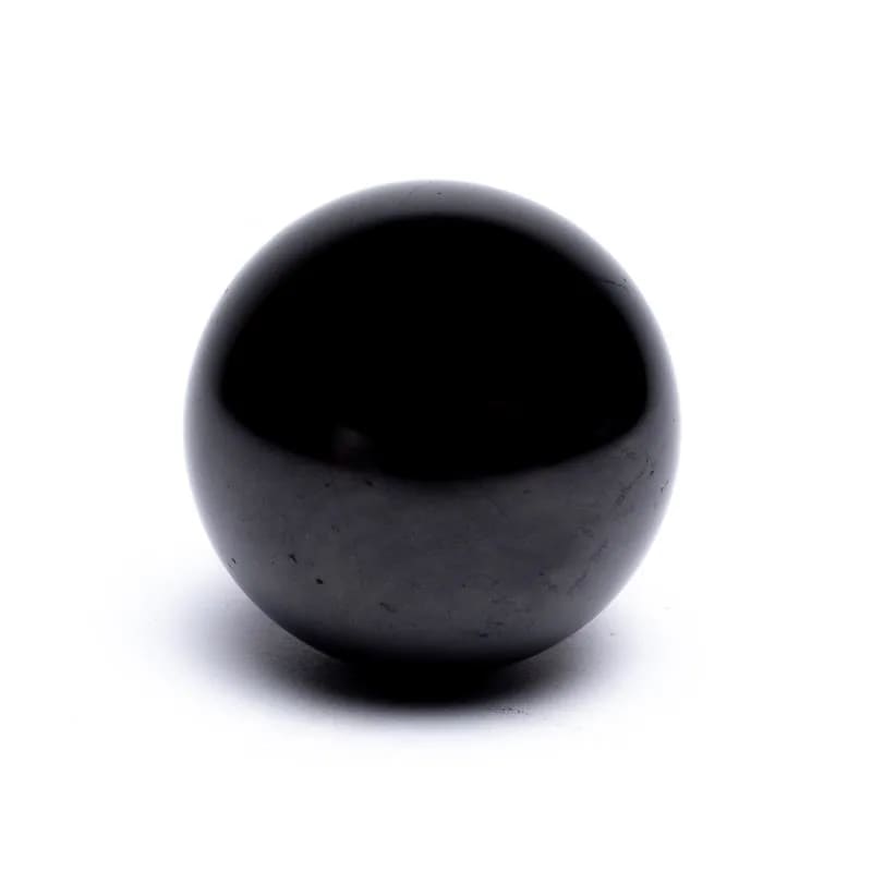 Σφαίρα Σουγκίτης (Shungite) +Σταντ ΔΩΡΟ.Διαστάσεις 4 εκ. - mykarma.gr