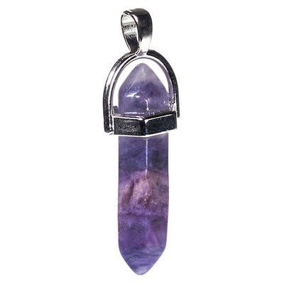 Κρεμαστό Μενταγιόν- Φθορίτης - Fluorite. Διαστάσεις: 4 εκ. - mykarma.gr