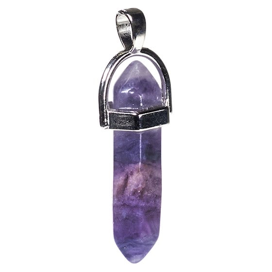 Κρεμαστό Μενταγιόν- Φθορίτης - Fluorite. Διαστάσεις: 4 εκ. - mykarma.gr