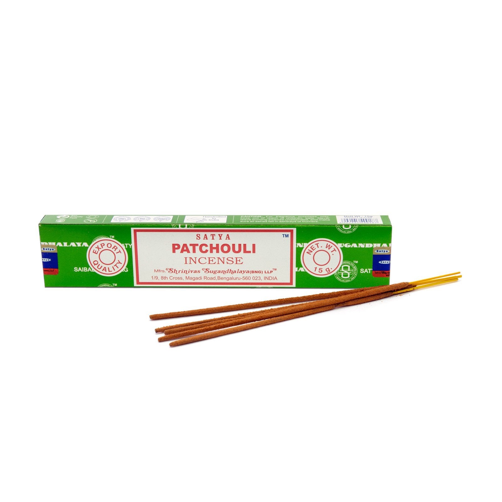 Αρωματικά Στικ Satya Patchouli. Βάρος: 15 g - mykarma.gr
