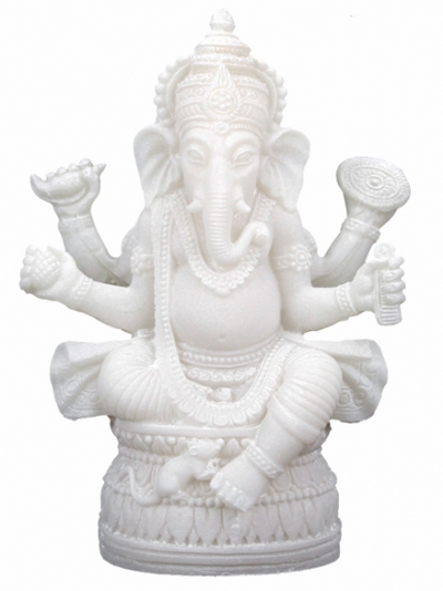 Άγαλμα Ganesh με ποντικάκι - Θεός της Τύχης. Διαστάσεις: 17 εκ - mykarma.gr