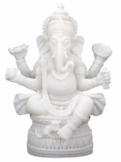 Άγαλμα Ganesh με ποντικάκι - Θεός της Τύχης. Διαστάσεις: 17 εκ - mykarma.gr
