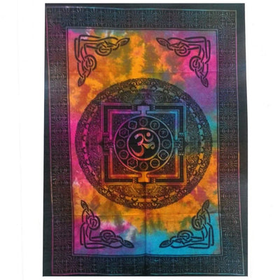 Κρεμαστά τοίχου-Κουβέρτα - Sacred Ohm.Υλικο:βαμβάκι.Διαστάσεις: 78 × 112 cm - mykarma.gr