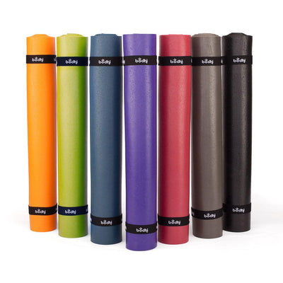 Bodhi στρώμα γιόγκα Premium Kailash PVC με δύο ελαστικούς ιμάντες- ποικιλία χρωμάτων.  183 x 60 cm, 3 mm - mykarma.gr