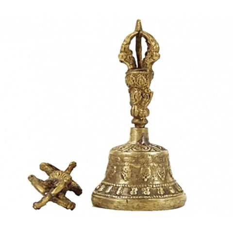 Κουδούνι-Καμπανάκι - Dorje & Bell μεσαίο - ορείχαλκος. Διαστάσεις: 5 × 11 cm - mykarma.gr