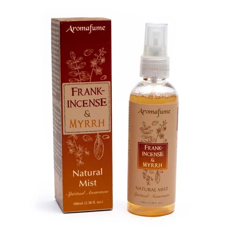 Air Freshener Spray Frankincense & Myrrh -Φυσικό Σπρέι δωματίου με Λιβάνι & Μύρο για καθαρισμό χώρου - με αιθέρια έλαια  100 ml | Αιθέριο Έλαιο - mykarma.gr