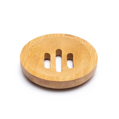 Στρογγυλή Βάση για σαπούνι από Bamboo. Διάμετρος: 8 cm - mykarma.gr