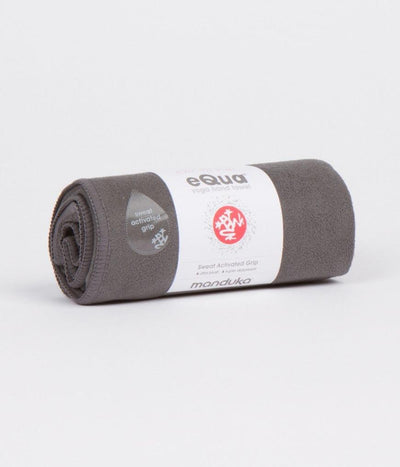 Manduka - Πετσέτα -eQua® Hand Yoga Towel - Thunder . Βάρος 90γρ.  41cm x 67cm - mykarma.gr