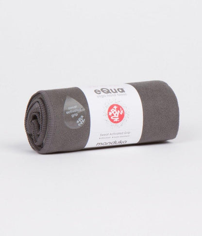 Manduka - Πετσέτα -eQua® Hand Yoga Towel - Thunder . Βάρος 90γρ.  41cm x 67cm - mykarma.gr