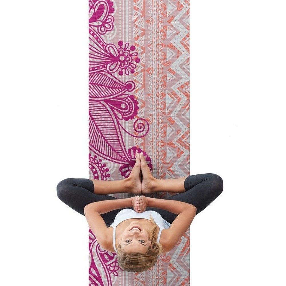 Gaiam  Στρώμα Yoga Bohemian Rose.Διαστάσεις: Μήκος: 173 εκ Πλάτος: 61 εκ Πάχος: 4 mm - mykarma.gr