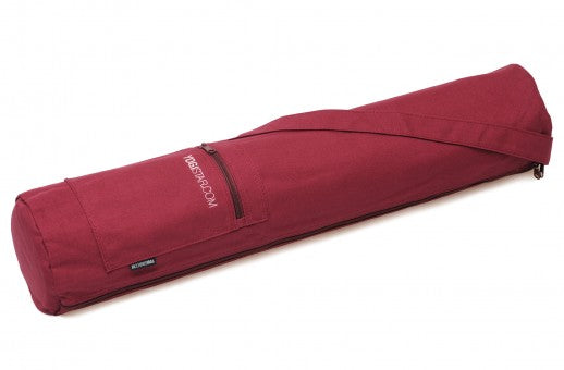 Yogistar- Τσάντα για στρώμα γιόγκα 'Basic' Zip  cotton - Bordeaux - 65 cm - mykarma.gr