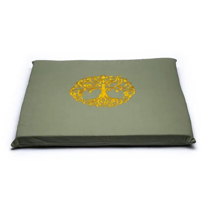 Meditation Mat Zabuton | Μαξιλάρι Διαλογισμού Zabuton (γέμιση αφρολέξ) - Tree of Life - Organic.Διαστάσεις 65 x 65 x 5 cm - mykarma.gr