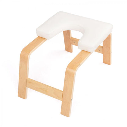 Bodhi Feetup Yoga Headstand - Σκαμνί Κεφαλής Yoga + δώρο αφίσα με ασκήσεις - μπεζ. Μέγεθος : 64 x 42 x 36 cm - mykarma.gr