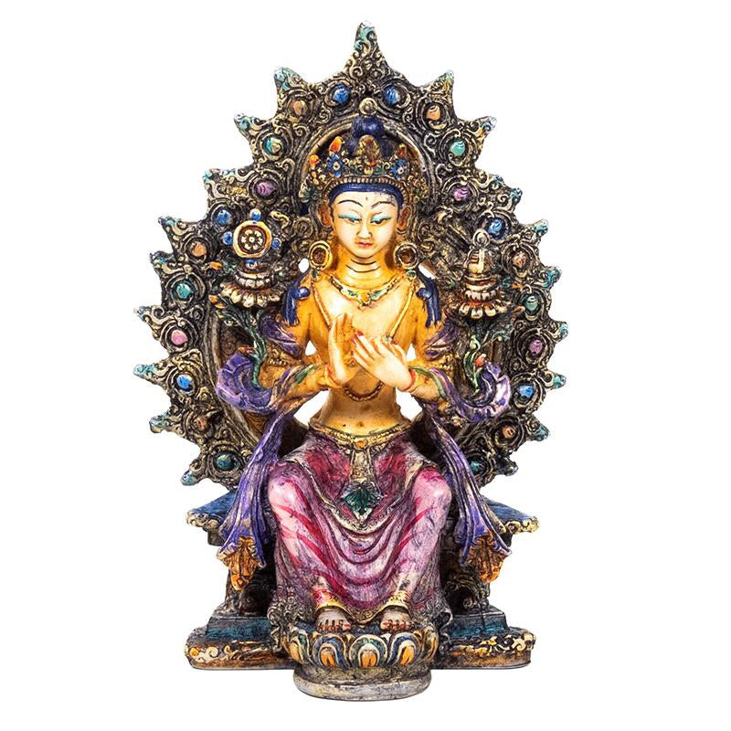 Maitreya Buddha - Βούδας της Παγκόσμιας Αγάπης - πολύχρωμο. Βάρος: 320γρ. Μέγεθος: 14cm - mykarma.gr