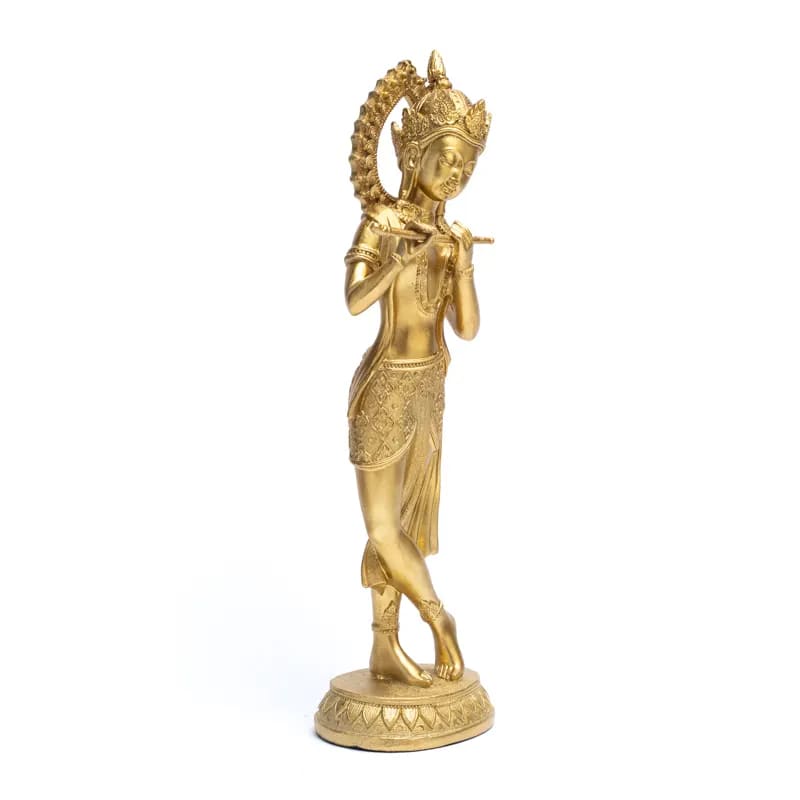 Άγαλμα Krishna-Θεός της Αγάπης και της Δύναμης. Υλικο:Πολυρεσίνη. Διαστάσεις : 37 x 10 x 8,5 cm Βάρος: 950 g - mykarma.gr
