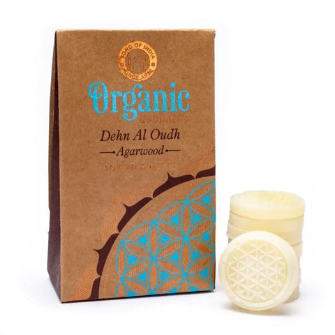 Organic Dehn Al Oudh Agarwood Wax Melts-Χειροποίητο 100% οικολογικό αρωματικό κερί με Αιθέριο Έλαιο -για καύση στον καυστήρα η Diffuser- 40 g - mykarma.gr