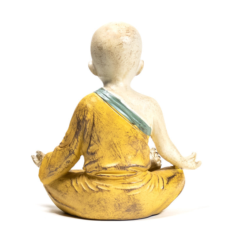 Yoga Μοναχός Ohm - πορτοκαλί .Βάρος: 300 g. Διαστάσεις: 13 × 8,5 × 14 cm. - mykarma.gr