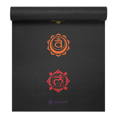 Gaiam Στρώμα Yoga Premiun Black Chakra.Διαστάσεις: Μήκος: 173 εκ Πλάτος: 61 εκ Πάχος: 6 mm - mykarma.gr