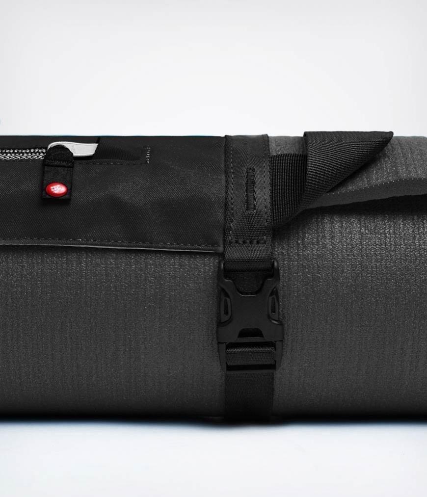Ιμάντας μεταφοράς+Τσαντάκι Manduka Go Play 3.0 Mat Carrier -Black -  35 cm ιμάντας - Τσαντάκι 20 cm x 30 cm - One Size - mykarma.gr