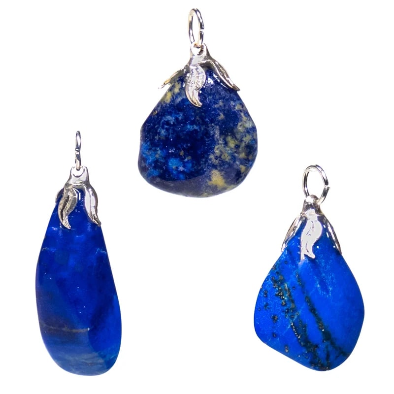 Κρεμαστό Μενταγιόν από Λάπις Λάζουλι (Lapis Lazuli).Διαστάσεις: 1,5 εκ.(Η συσκευασία περιέχει 1 τεμάχιο) - mykarma.gr