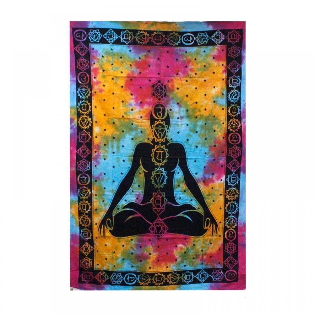 Κρεμαστά τοίχου-Κουβέρτα - Chakra Buddha .Υλικο:βαμβάκι.Διαστάσεις: 200 × 130 cm - mykarma.gr