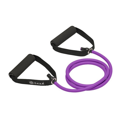 Gaiam Fitness Resistance Cord & Door Attachment Kit - Καλώδιο Αντίστασεις με λαβές αφρού - light. - mykarma.gr